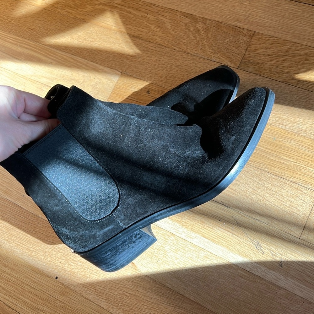 Real suede black ankle boots, Michael Kors. Size 8.